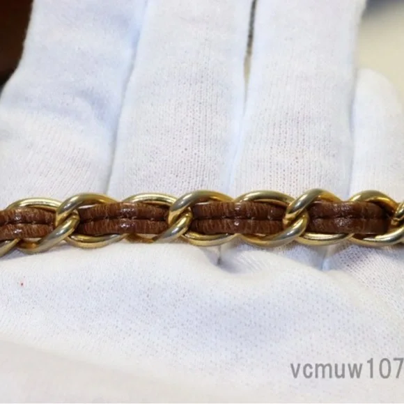 Authentic Rare  Chanel lizard chain shoulder bag - Picture 6 of 11